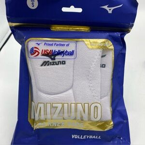 Mizuno LR6 Volleyball Kneepads White USA 6 3/4 Small